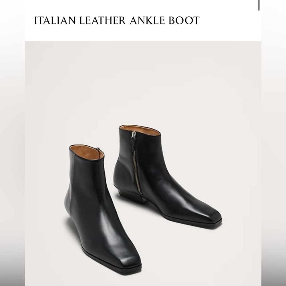 Banana Republic Italian Leather Ankle Boots